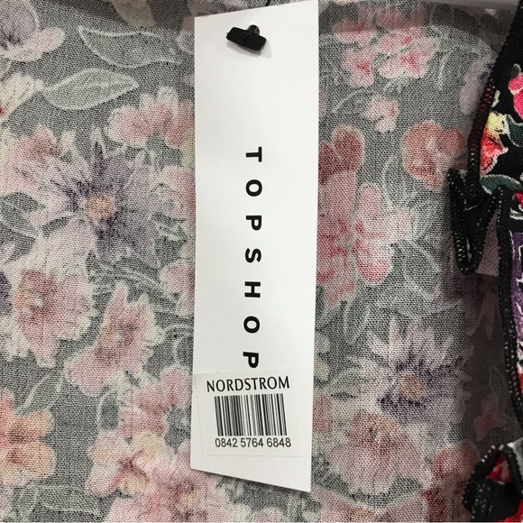 Topshop Floral Front Tie Blouse - Picture 9 of 9